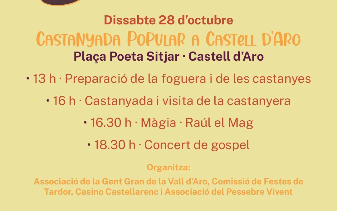 Concert a la Festa de la Castanyada de Castell d’Aro – 28/10/23