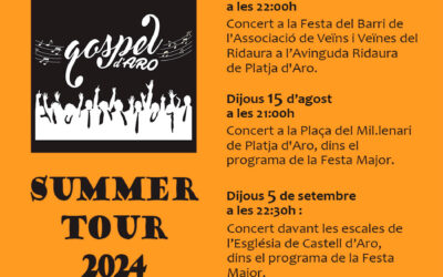 Ja tenim l’agenda del nostre 2024 Summer Tour! 9/07/24